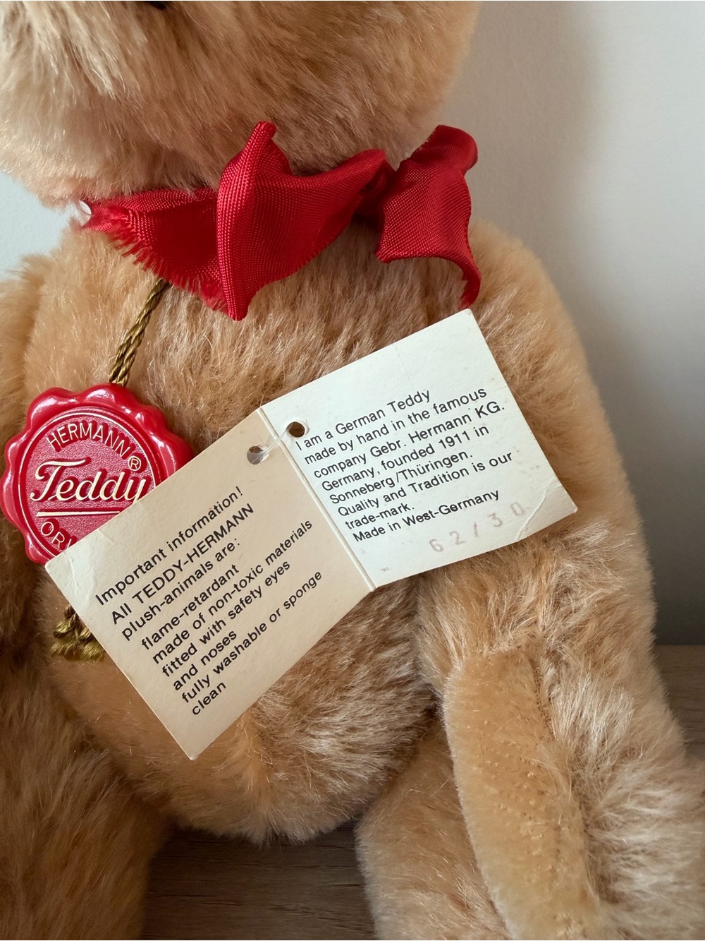 Hermann Teddy Original Bear ๐งธ - Picture 3 of 11